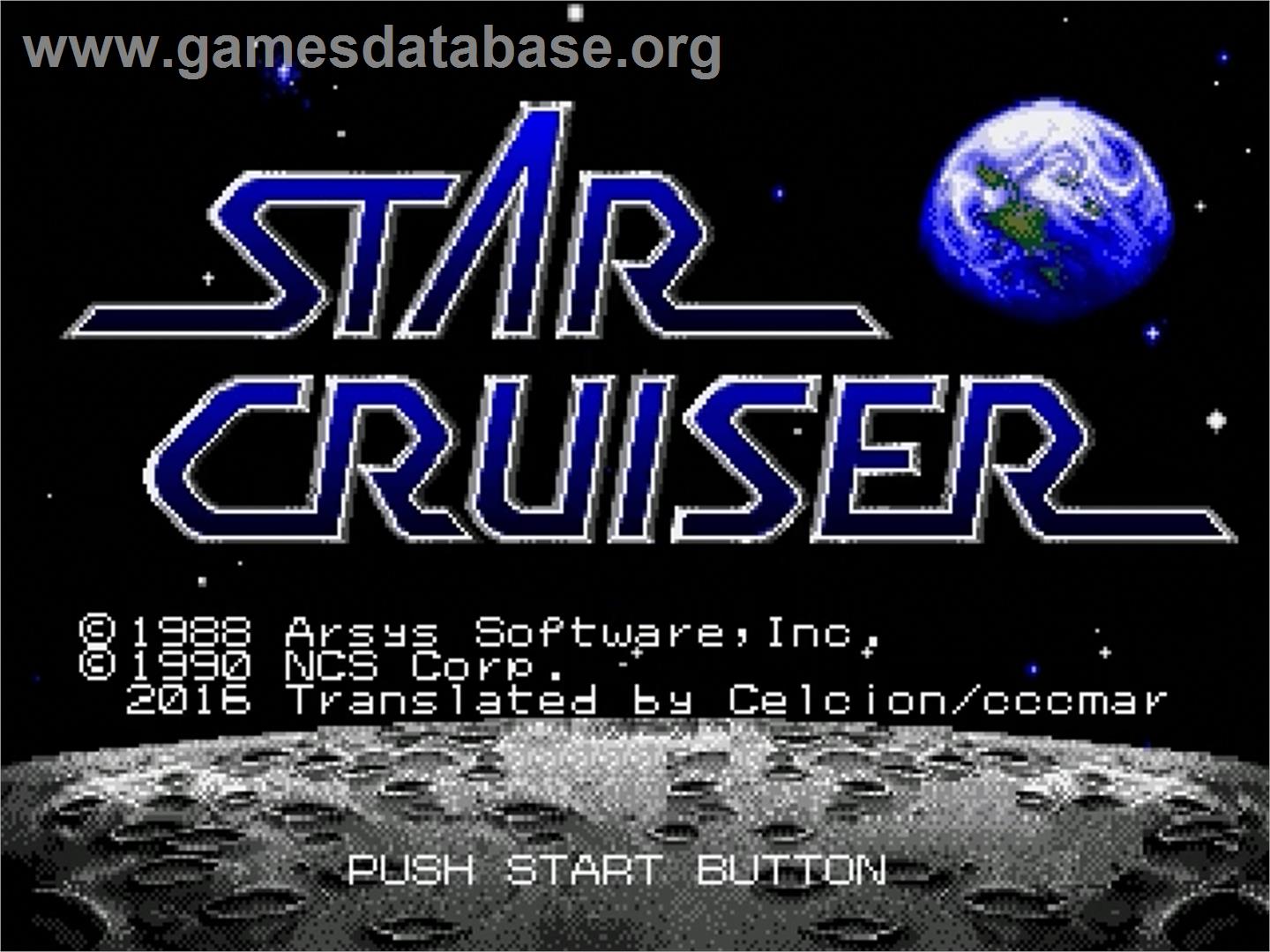 Star Cruiser - Sega Genesis - Artwork - Title Screen