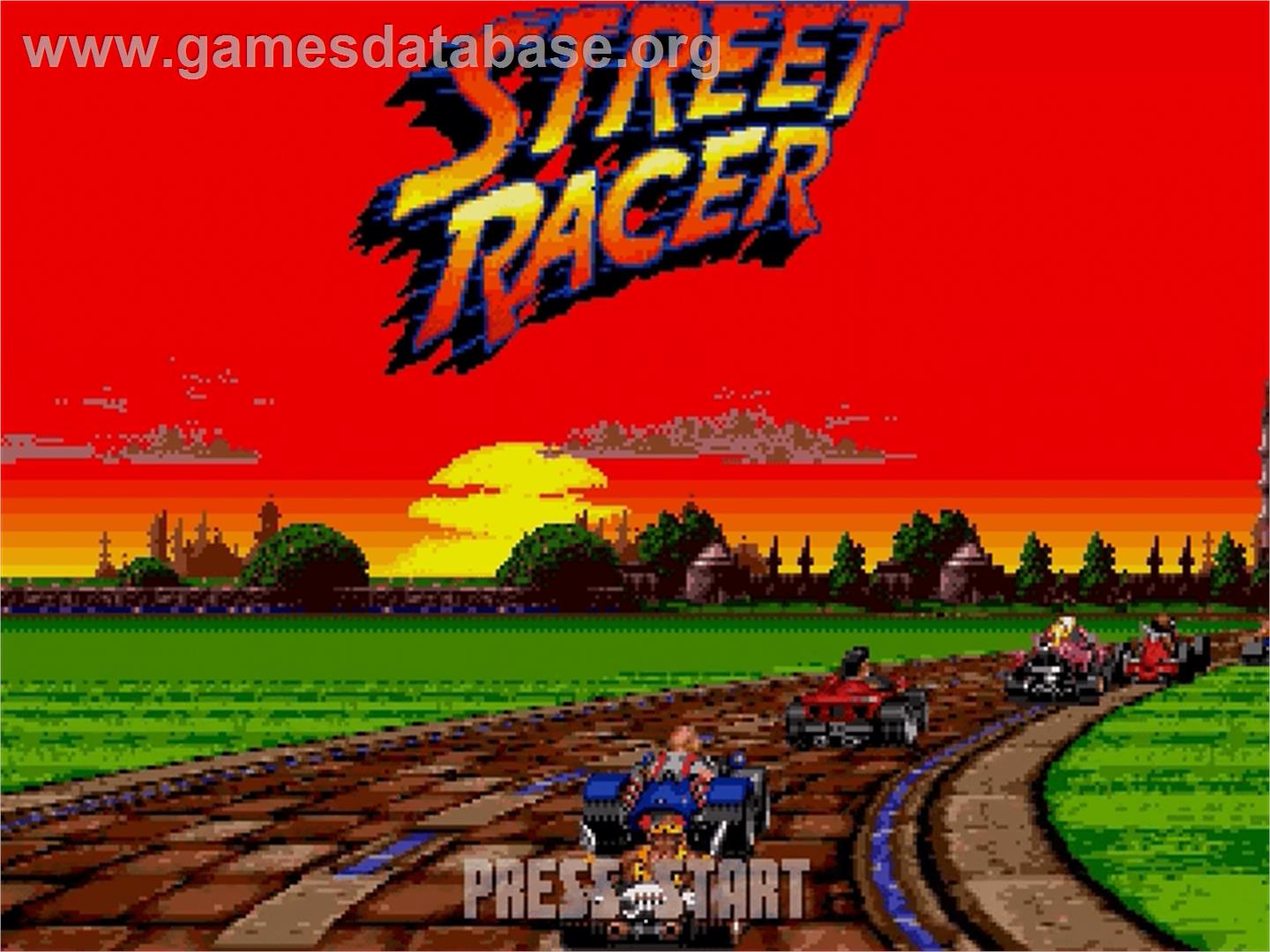 Street Racer - Sega Genesis - Artwork - Title Screen