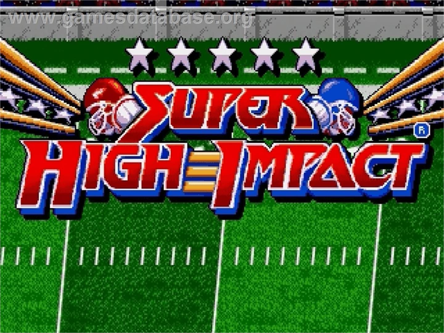 Super High Impact - Sega Genesis - Artwork - Title Screen