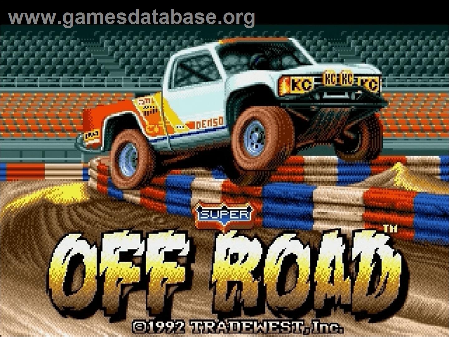 Super Off Road - Sega Genesis - Artwork - Title Screen
