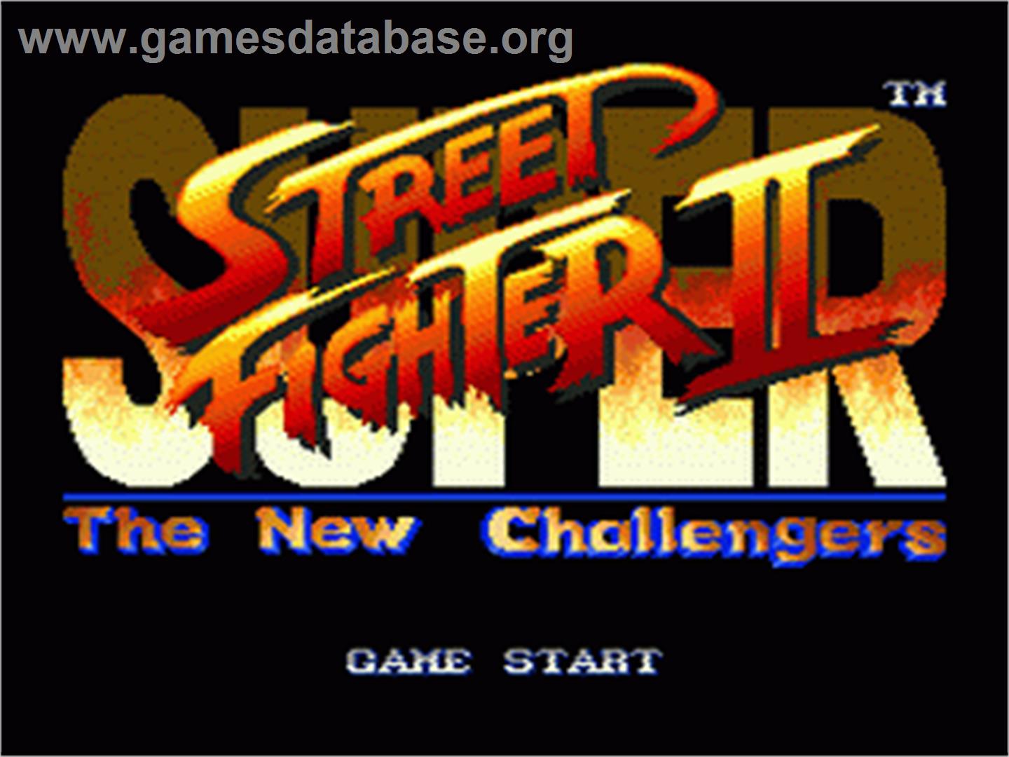 Super Street Fighter II - The New Challengers - Sega Genesis - Artwork - Title Screen