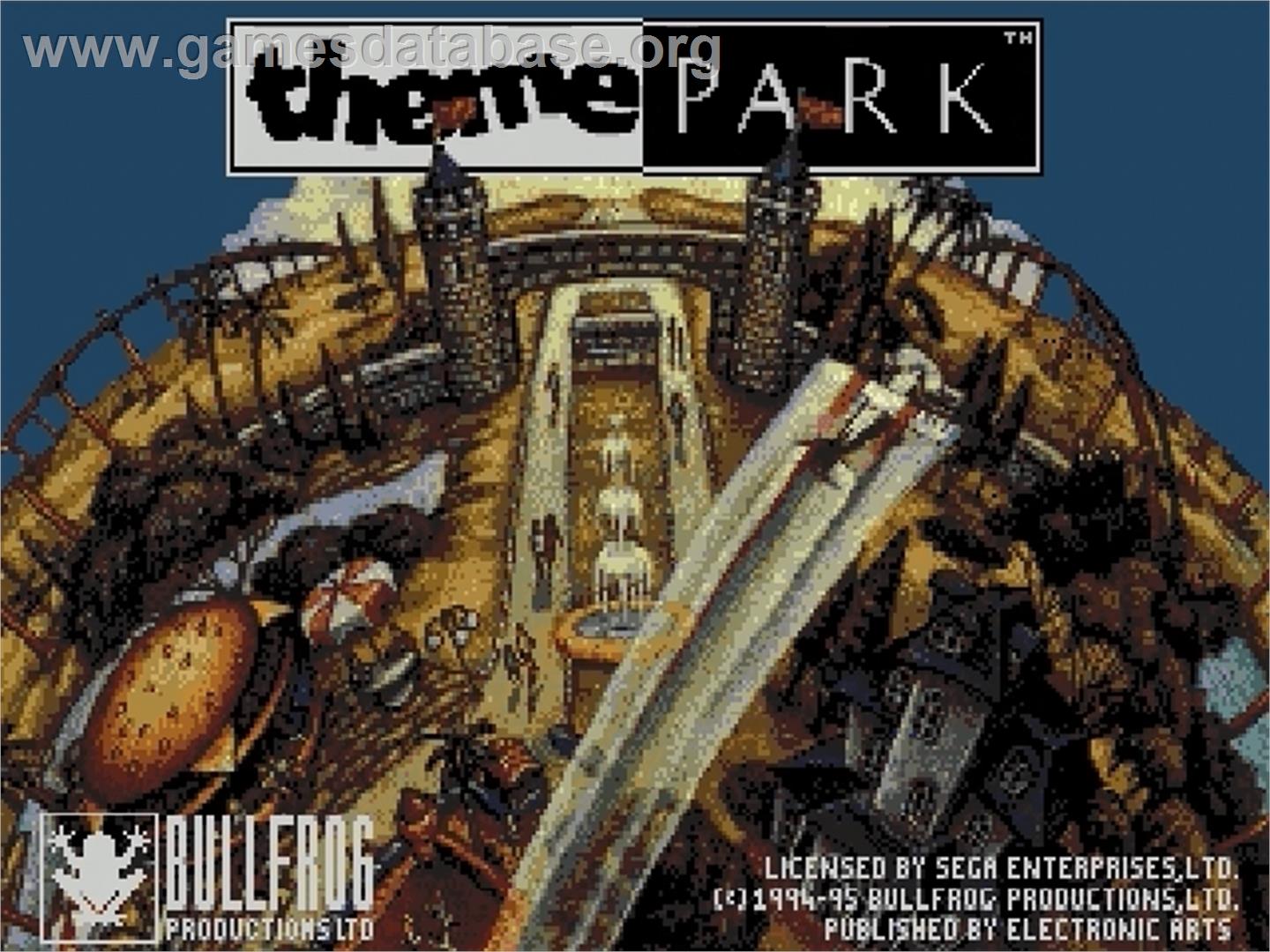 Theme Park - Sega Genesis - Artwork - Title Screen