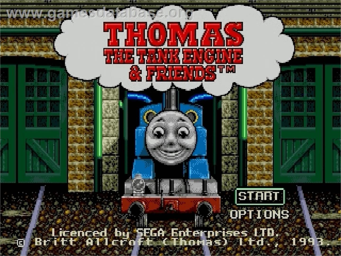 Thomas the Tank Engine & Friends - Sega Genesis - Artwork - Title Screen