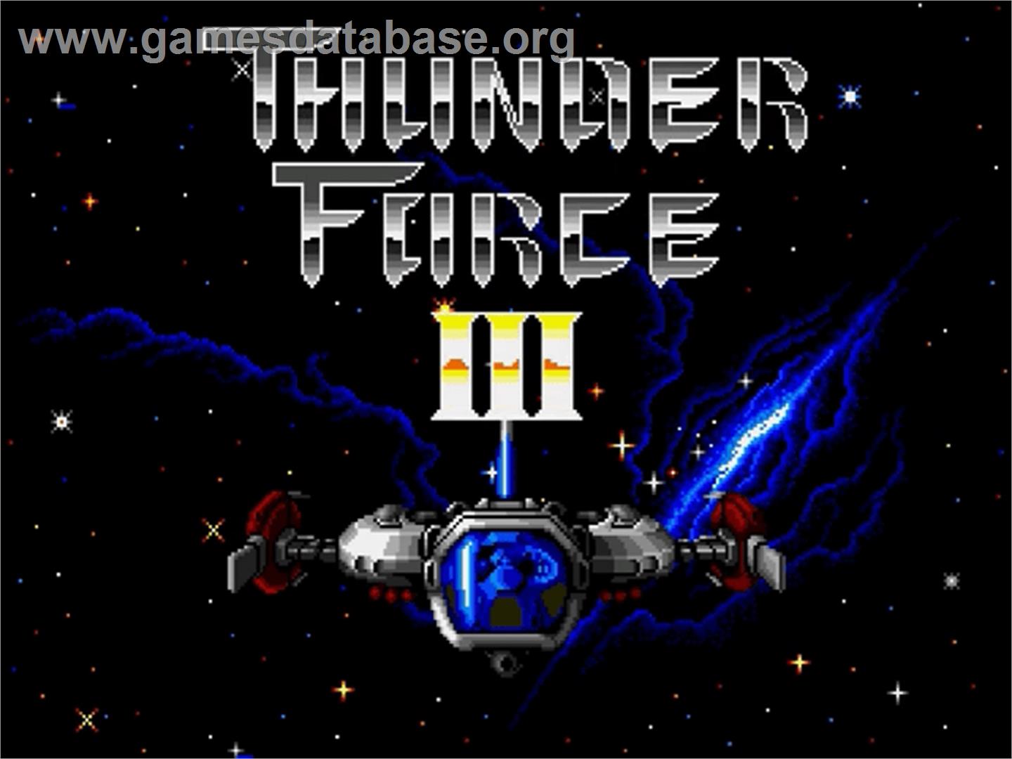 Thunder Force III - Sega Genesis - Artwork - Title Screen