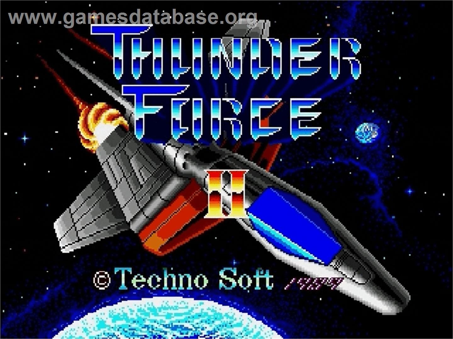 Thunder Force II - Sega Genesis - Artwork - Title Screen