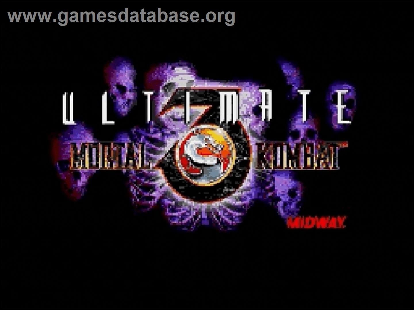 Ultimate Mortal Kombat 3 - Sega Genesis - Artwork - Title Screen