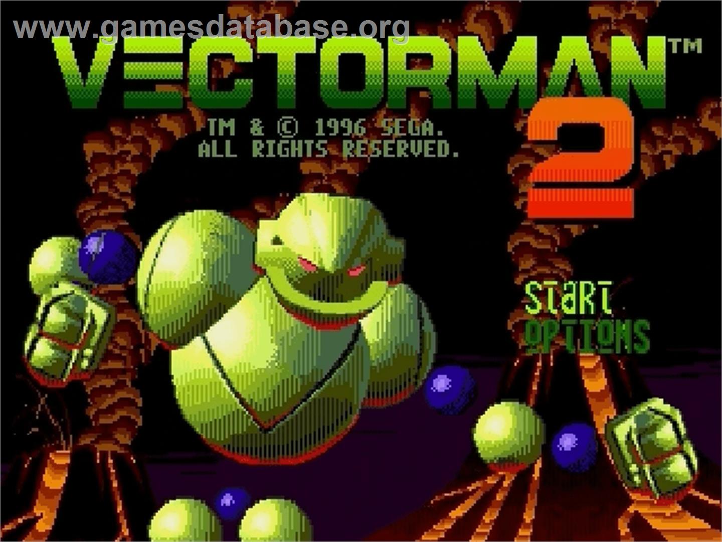 Vectorman 2 - Sega Genesis - Artwork - Title Screen