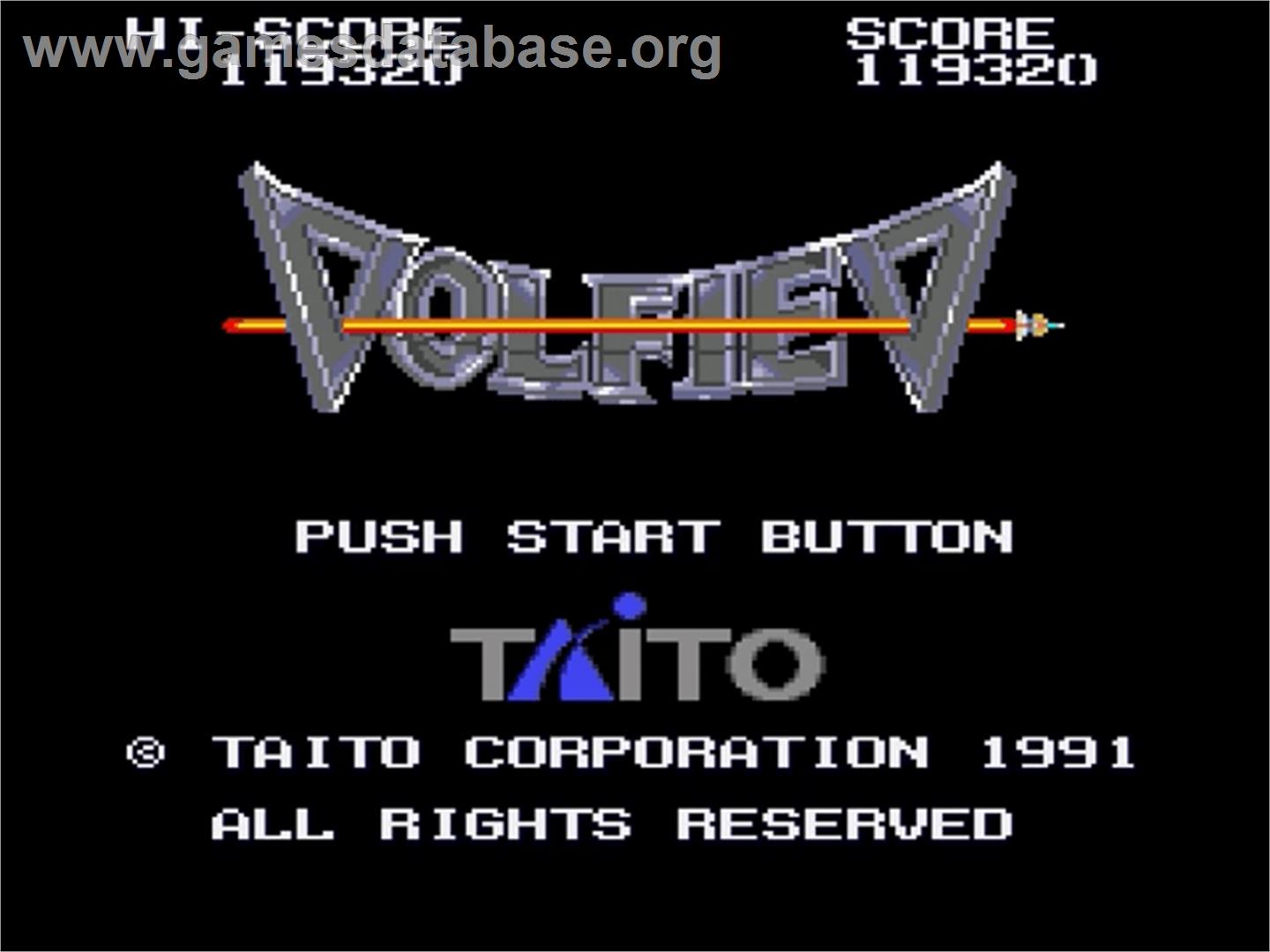 Volfied - Sega Genesis - Artwork - Title Screen