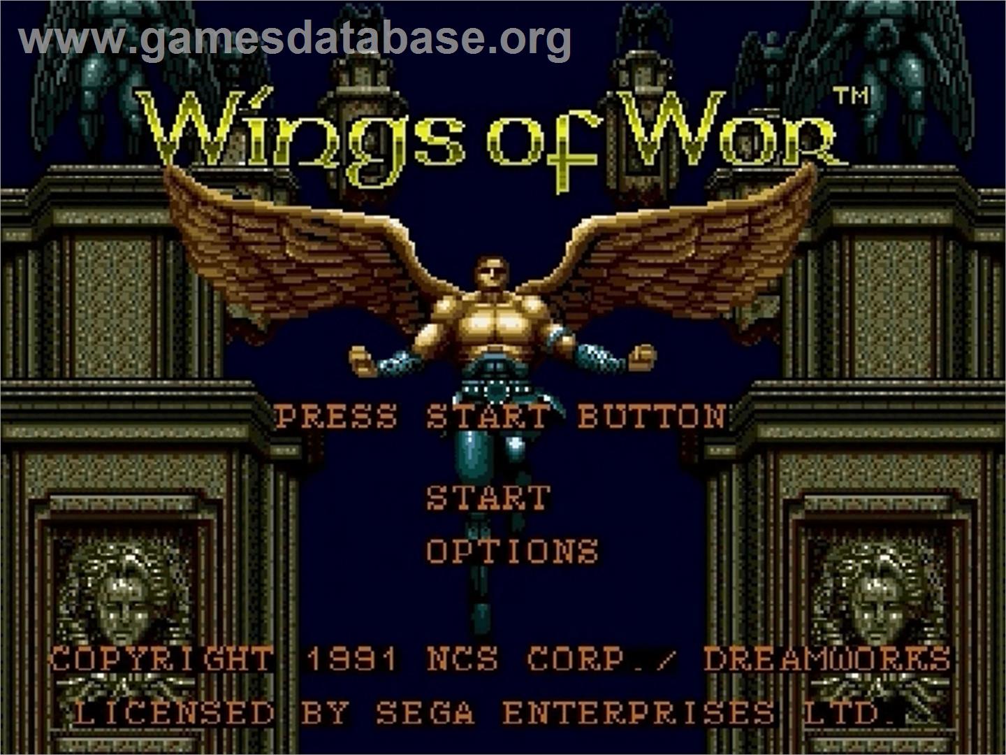Wings of Wor - Sega Genesis - Artwork - Title Screen