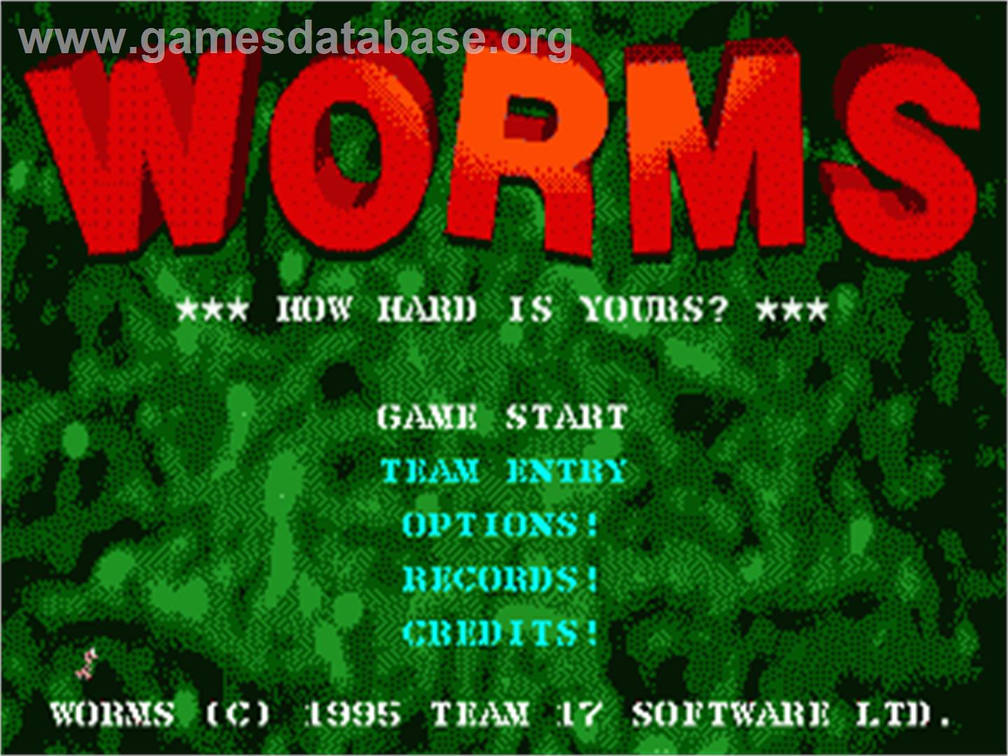 Worms - Sega Genesis - Artwork - Title Screen