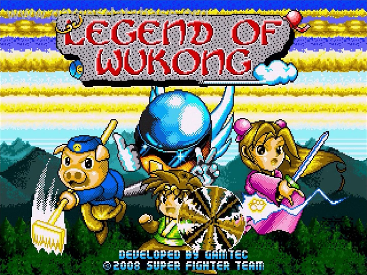 Wu Kong Wai Zhuan - Sega Genesis - Artwork - Title Screen