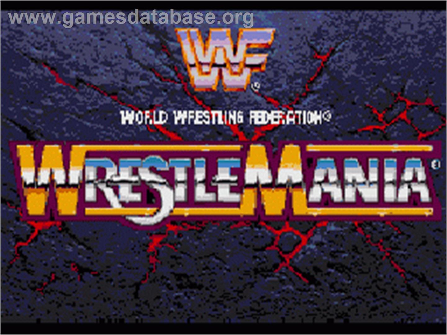 Wwf Wrestlemania - The Arcade Game - Sega Genesis - Artwork - Title Screen