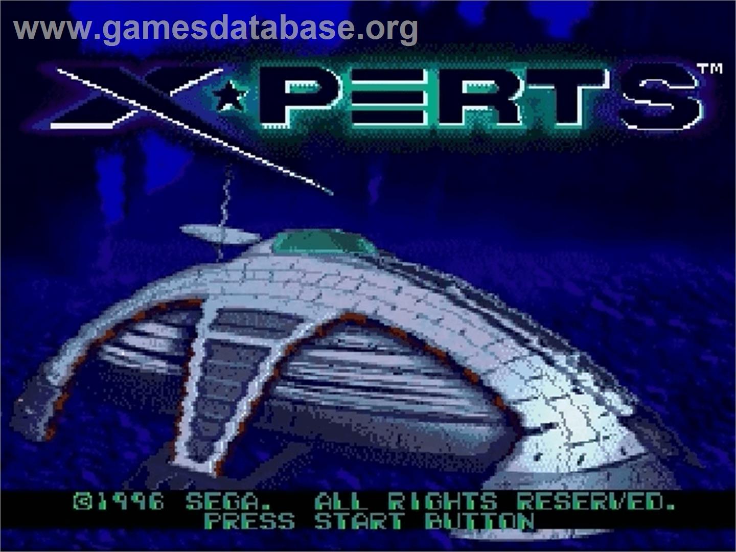 X-Perts - Sega Genesis - Artwork - Title Screen
