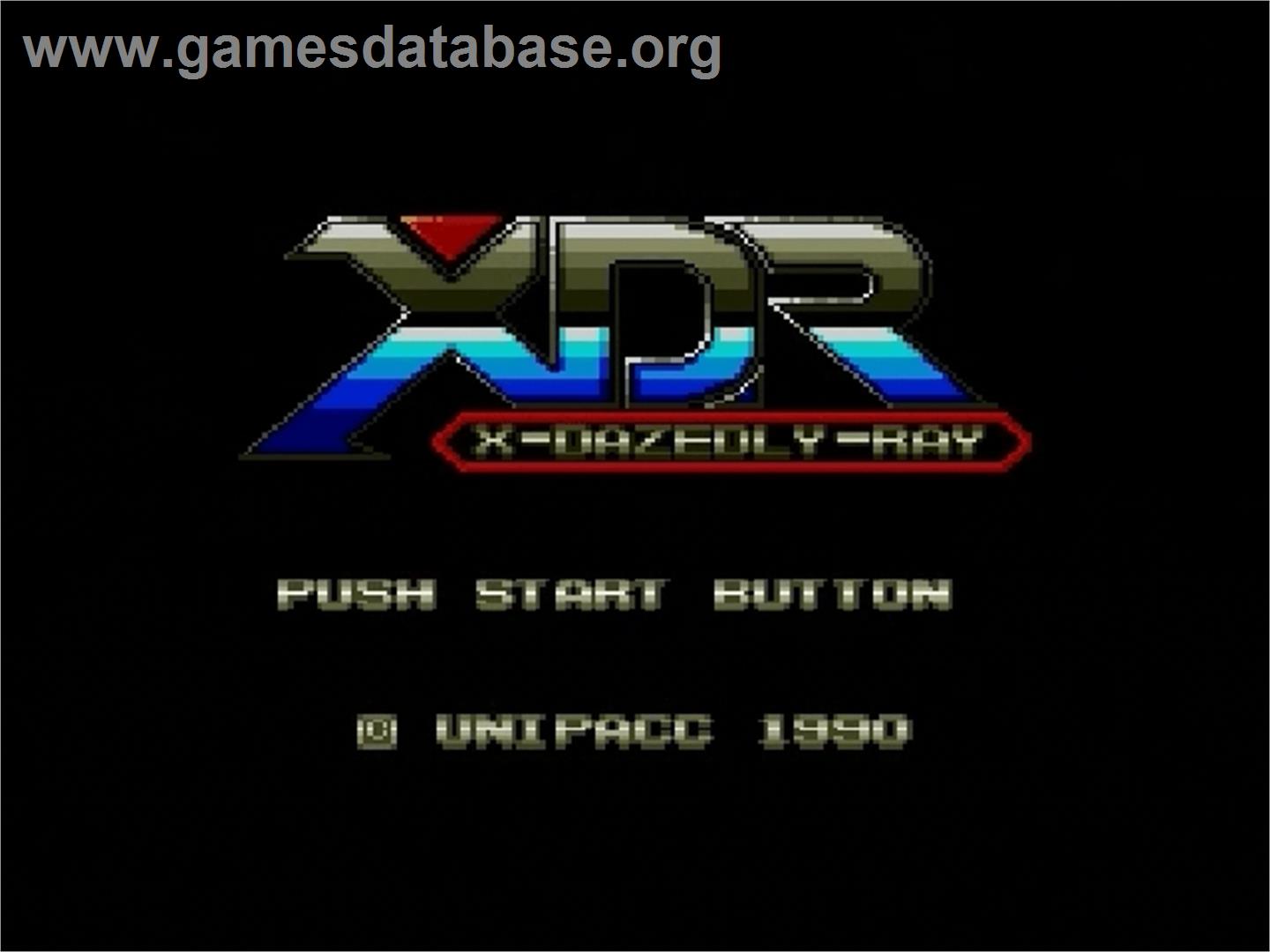 Xdr - X Dazedly Ray - Sega Genesis - Artwork - Title Screen