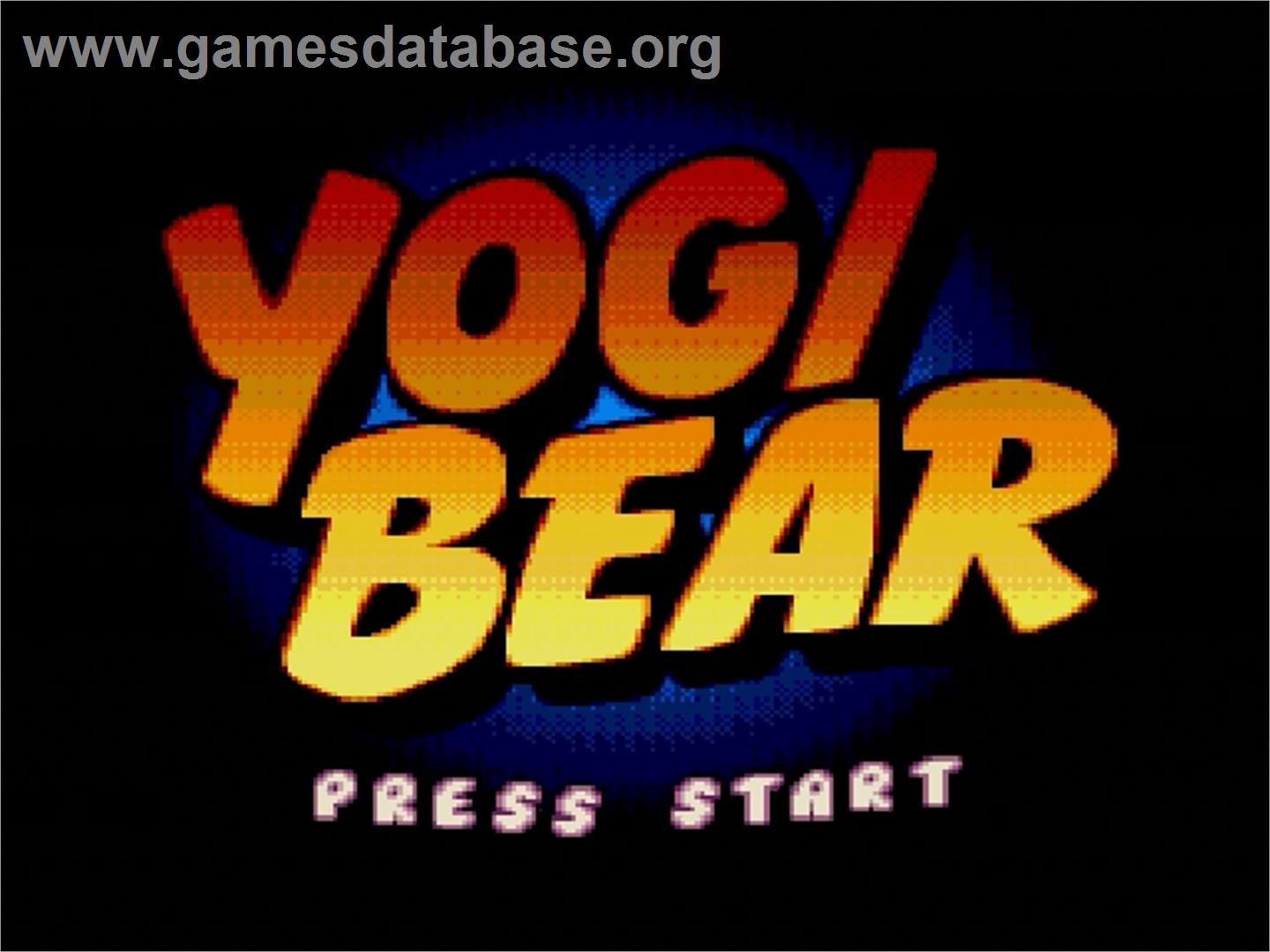 Yogi Bear - Cartoon Capers - Sega Genesis - Artwork - Title Screen