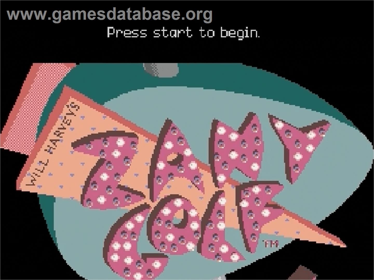Zany Golf - Sega Genesis - Artwork - Title Screen
