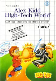 Box cover for Alex Kidd: High-Tech World on the Sega Master System.
