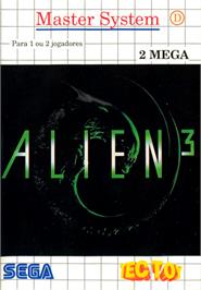 Box cover for Alien³ on the Sega Master System.