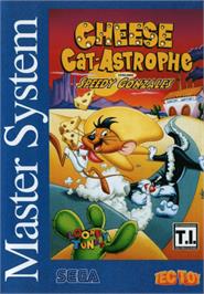 Box cover for Cheese Cat-Astrophe starring Speedy Gonzales on the Sega Master System.