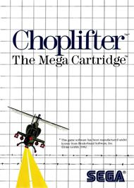 Box cover for Choplifter on the Sega Master System.