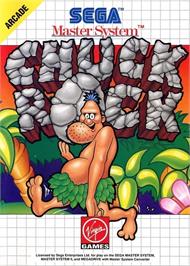 Box cover for Chuck Rock on the Sega Master System.