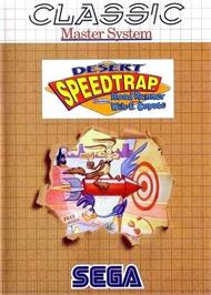 Box cover for Desert Speedtrap Starring Road Runner And Wile E. Coyote on the Sega Master System.