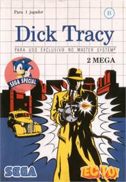 Box cover for Dick Tracy on the Sega Master System.