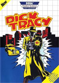 Box cover for Dick Tracy on the Sega Master System.