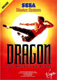 Box cover for Dragon - The Bruce Lee Story on the Sega Master System.
