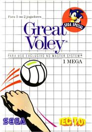 Box cover for Great Volleyball on the Sega Master System.