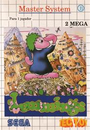 Box cover for Lemmings on the Sega Master System.