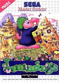 Box cover for Lemmings on the Sega Master System.