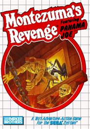 Box cover for Montezuma's Revenge on the Sega Master System.