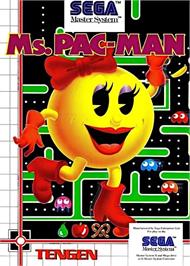 Box cover for Ms. Pac-man on the Sega Master System.