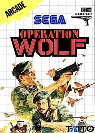 Box cover for Operation Wolf on the Sega Master System.