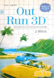 Box cover for Out Run 3-D on the Sega Master System.