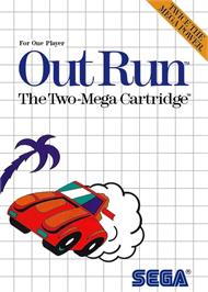 Box cover for Outrun on the Sega Master System.