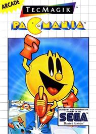 Box cover for Pac-mania on the Sega Master System.