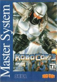 Box cover for Robocop 3 on the Sega Master System.