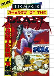 Box cover for Shadow Of The Beast on the Sega Master System.