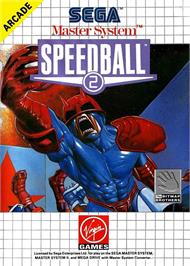 Box cover for Speedball 2 on the Sega Master System.