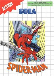 Box cover for Spider-Man on the Sega Master System.