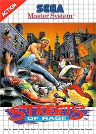 Box cover for Streets Of Rage on the Sega Master System.
