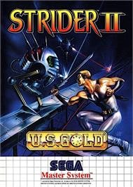Box cover for Strider 2 on the Sega Master System.