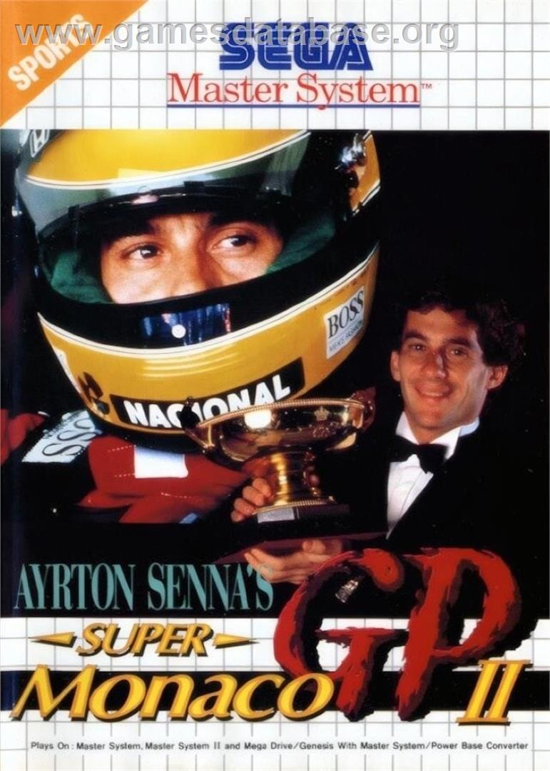 Ayrton Senna's Super Monaco Gp 2 - Sega Master System - Artwork - Box