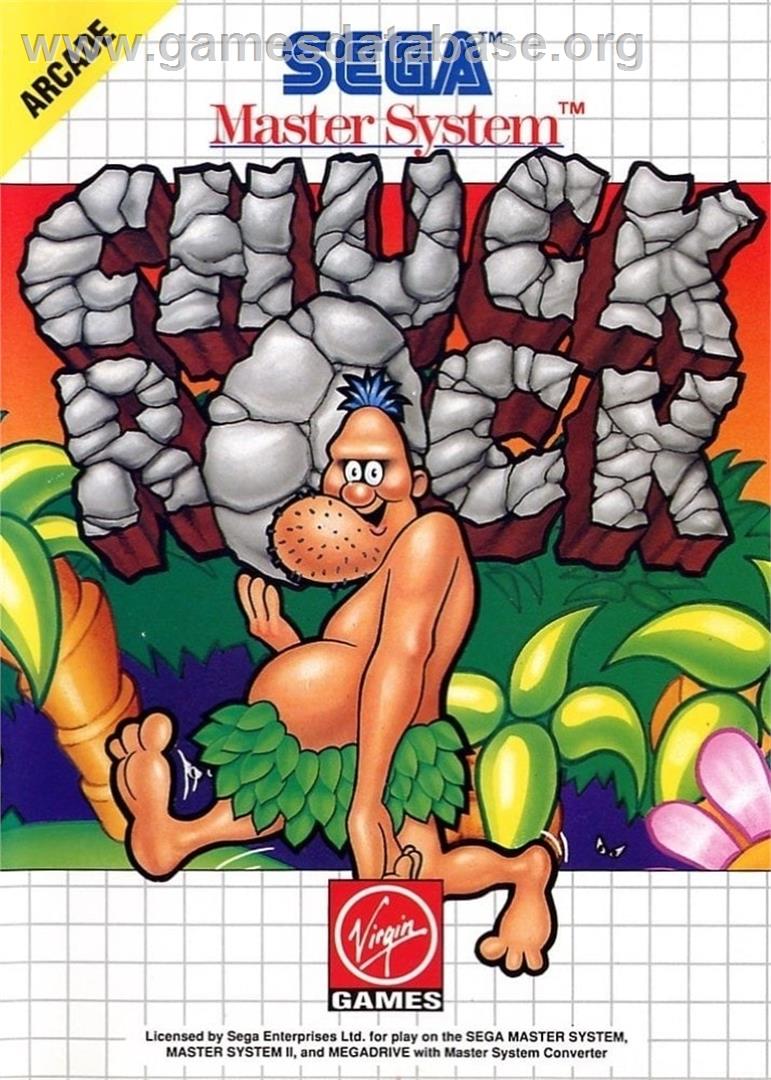 Chuck Rock - Sega Master System - Artwork - Box