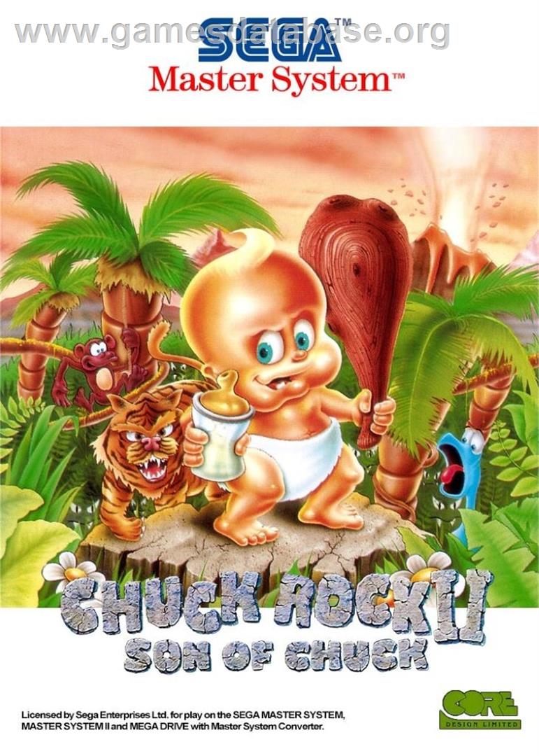 Chuck Rock 2 - Son Of Chuck - Sega Master System - Artwork - Box