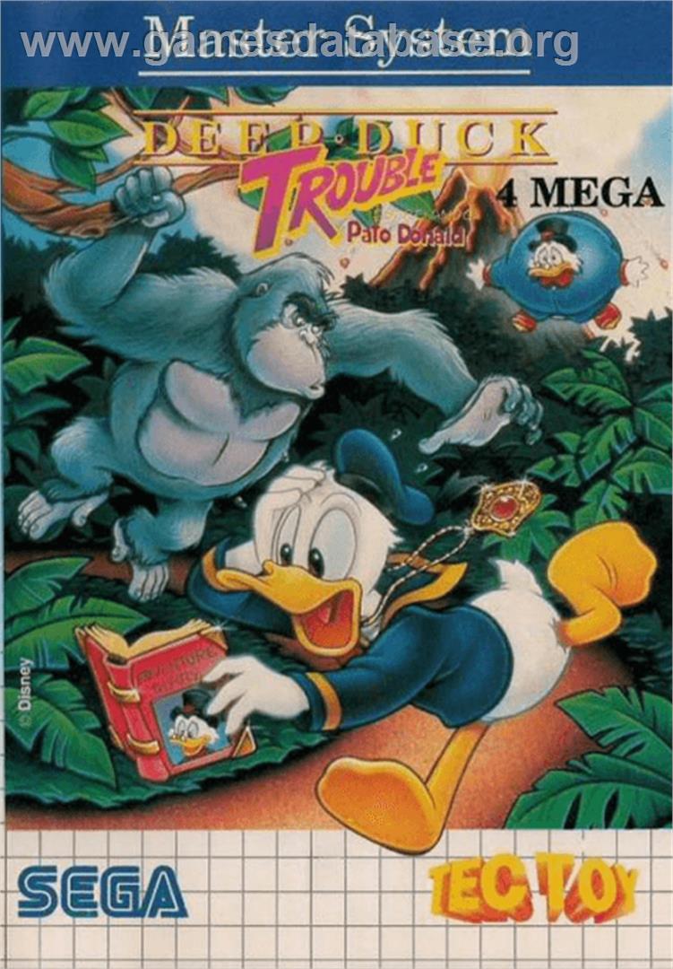 Deep Duck Trouble starring Donald Duck - Sega Master System - Artwork - Box