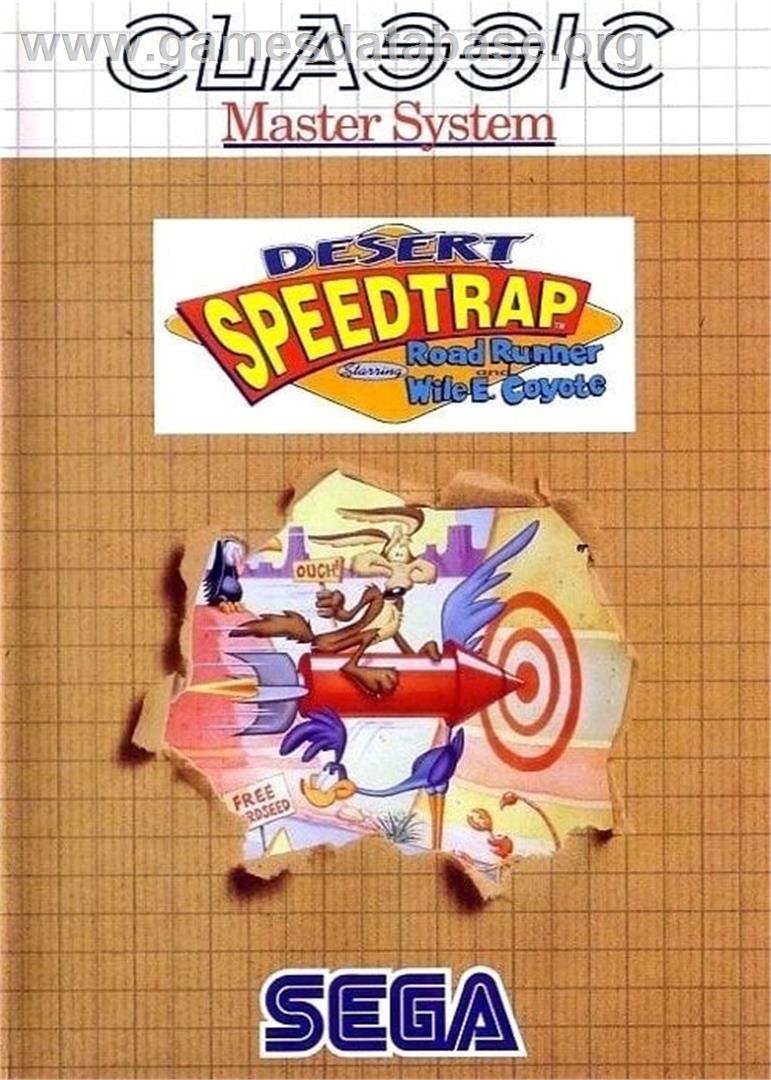 Desert Speedtrap Starring Road Runner And Wile E. Coyote - Sega Master System - Artwork - Box