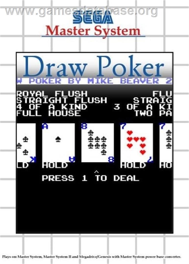 Draw Poker - Sega Master System - Artwork - Box